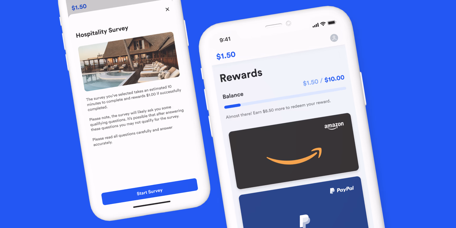 FWIW survey application on iPhone mockups